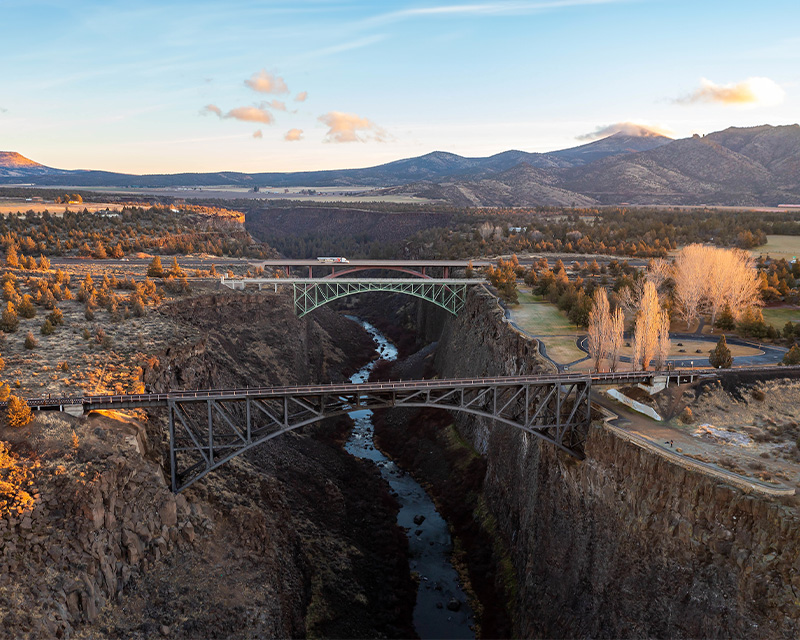 Peter Skene overlook in Teraboone with views of Smith Rock and the Crooked River. 