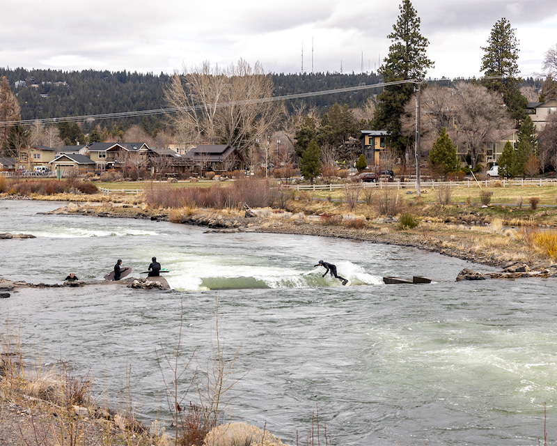 Surf the river wave in Bend's whitewater park. 