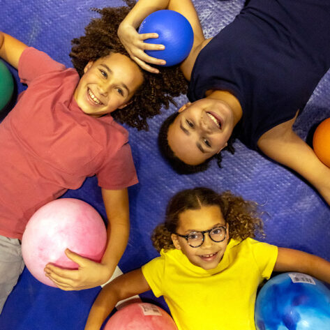 Kid friendly things to do in Bend—Mountain Air Trampoline Park.