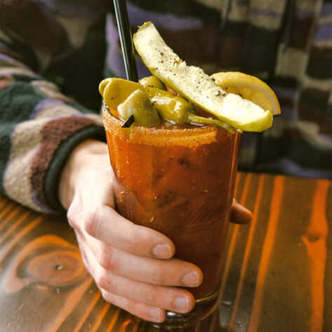 A Bloody Mary is an excellent pairing with brunch in Bend, Oregon.