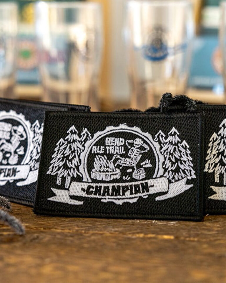 This year's Bend Ale Trail Champion prize is a glow-in-the-dark patch!