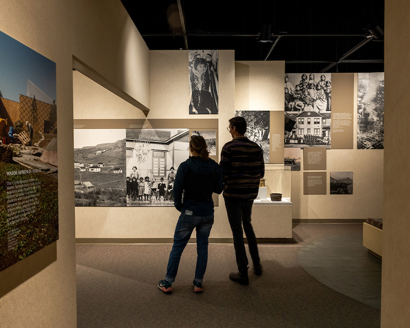 A group at the Museum at Warm Springs near Bend, Oregon. 