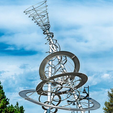 Kickoff, a public artwork in Bend, OR