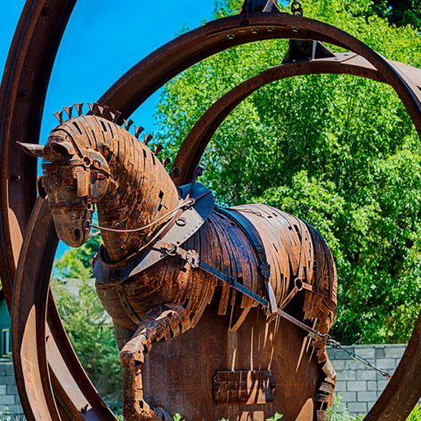 Might of the Work Force, a public artwork in Bend, OR