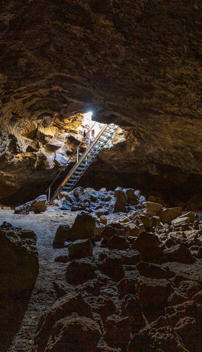 Exploring Boyd Cave in Bend, OR