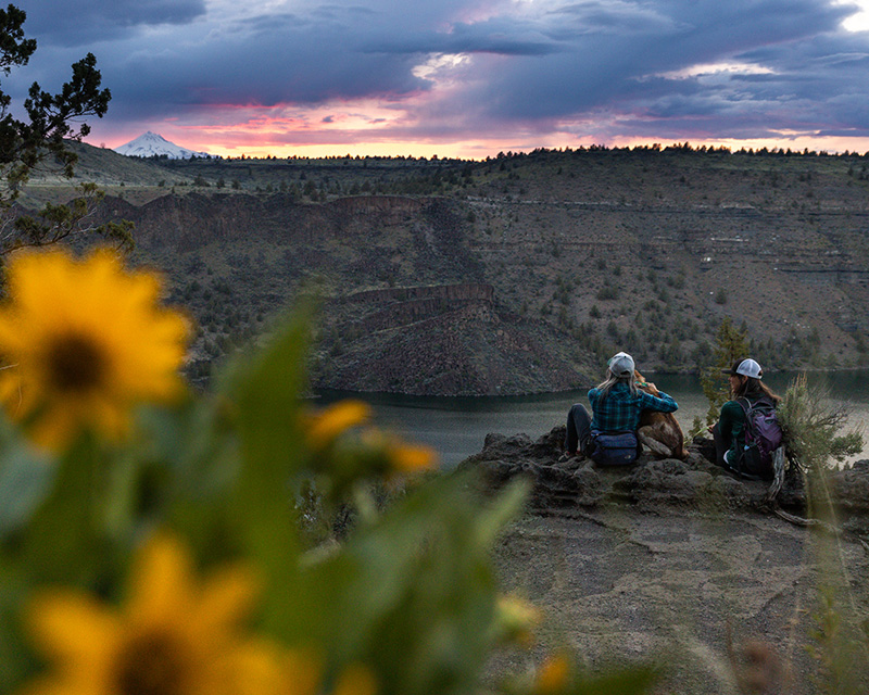 Sunset hike at Cove Palisades State Park near Bend, OR