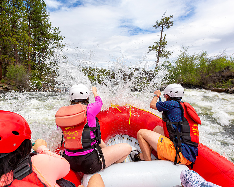 Big Eddy whitewater rafting tour in Bend, OR