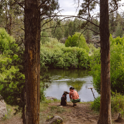 On the banks of the Deschutes River at Tumalo State Park in Bend, OR