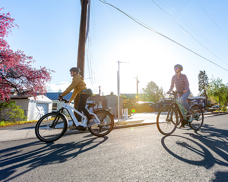 Riding e-bikes around Bend, Oregon