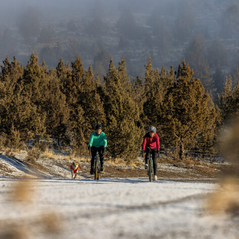 Gravel cycling in the winter near Bend, OR