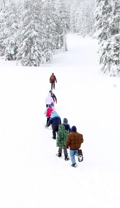 Snowshoe with a USFS ranger at Mt Bachelor