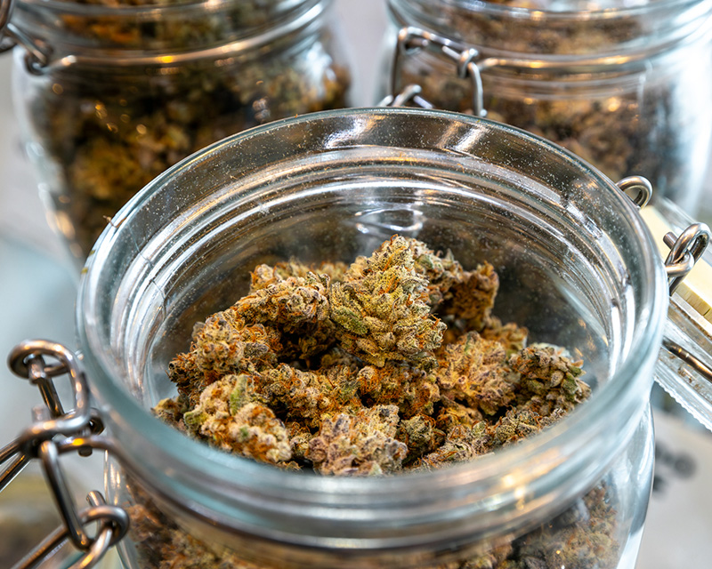 Cannabis in a jar in Bend, OR