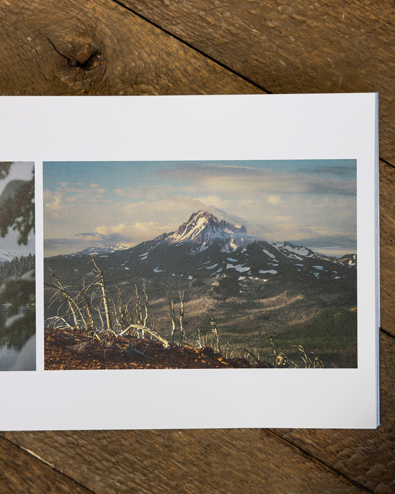 Inside page of Ineffable, volume 4, a photo book of Bend, OR