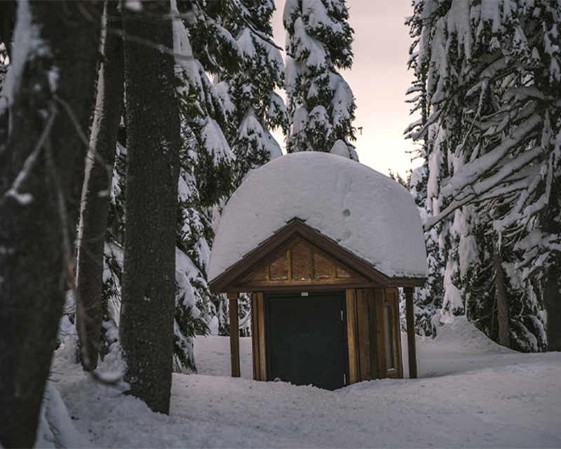Be sure to pack your WAG Bag—the loo is bound to be buried deep in the snow pack this time of year.