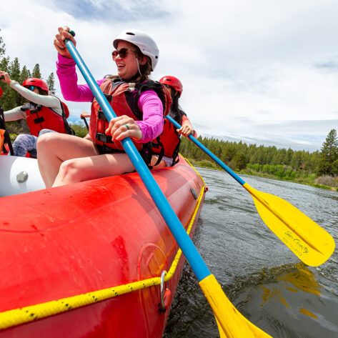 Guided rafting trip on the Deschutes River