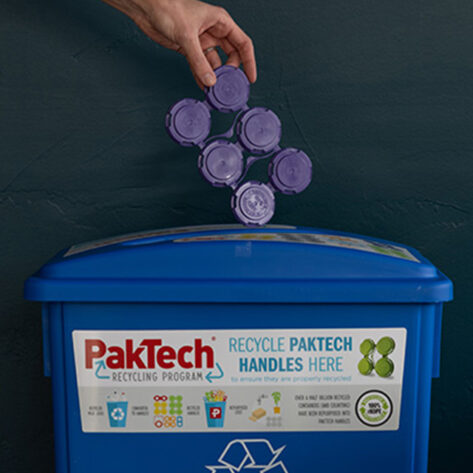 Pak-tech recycling at the Bend Visitor Center