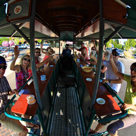 Craft beer tour with Cycle Pub in downtown Bend