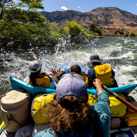 Ouzel Outfitters rafting tour on the Deschutes River.