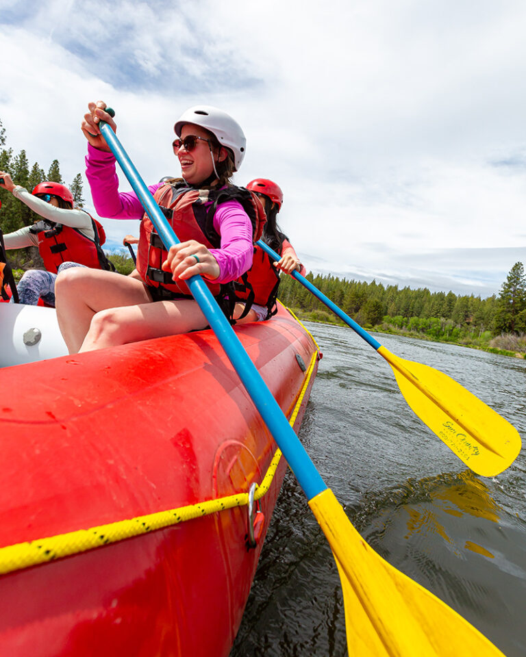 Rafting tour on the Deschutes River in Bend, OR