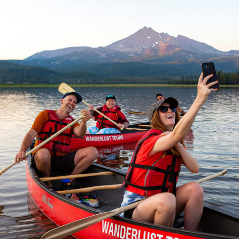 Canoe tour with Wanderlust Tours in Bend, OR
