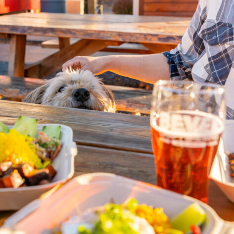 Food truck at Bevel Brewing in Bend, OR