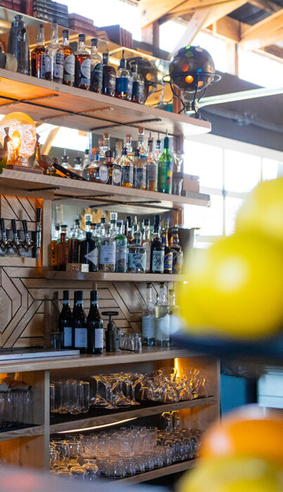 The bar space at Dogwood at the Pineshed in the Bend Central District of Bend, Oregon.