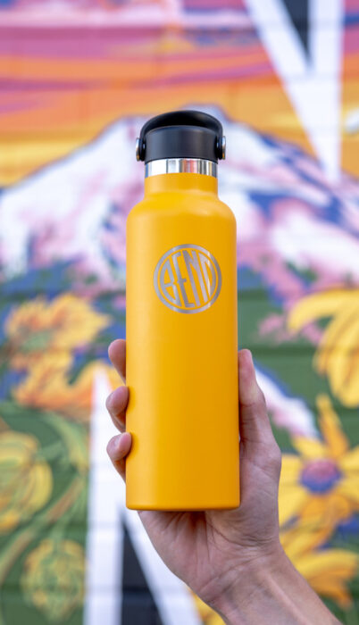 Bend Oregon branded waterbottle keepsake