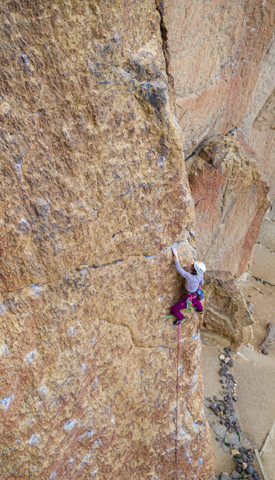 Climbing at Smith Rock State Park in Central Oregon